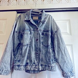 FREE PEOPLE blue flare jeans jacket